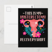 Chirurgische ondersteuning Uterusverwijdering Hyst Briefkaart (Voorkant / Achterkant)