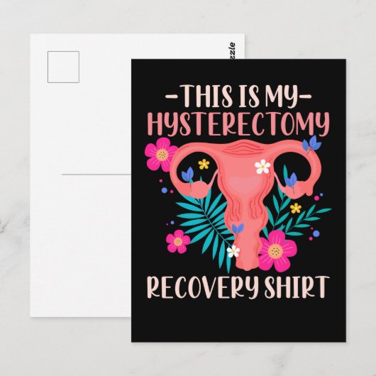 Chirurgische ondersteuning Uterusverwijdering Hyst Briefkaart (Voorkant / Achterkant)