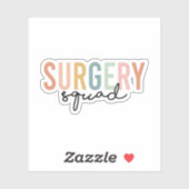 Chirurgische plein, operatiekamer, zuster- of zust sticker (Vel)