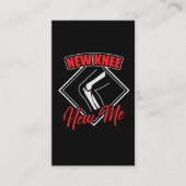 Chirurgische Recuperatie Citaat Knee operatie krij Visitekaartje (Voorkant)