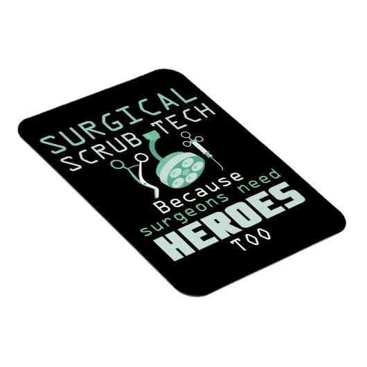 Chirurgische Scrub-technicus Funny Tech Surgery Gi Magneet (Rechterzijde)