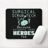 Chirurgische Scrub-technicus Funny Tech Surgery Gi Muismat (Met muis)