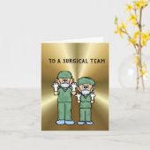 Chirurgische team van het Wenskaart Artsen Kaart (Gele Bloem)