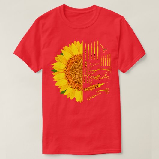 Chirurgische Tech Zonnebloem T-shirt (Design voorkant)