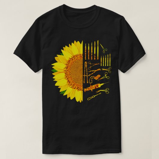 Chirurgische Tech Zonnebloem T-shirt (Design voorkant)