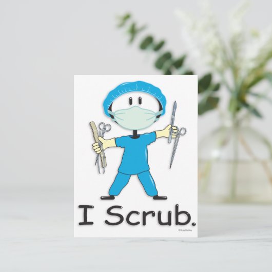 chirurgische technicus briefkaart (Staand voorkant)