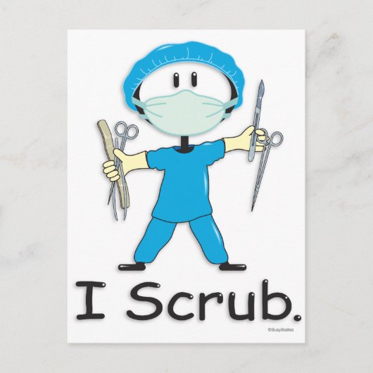 chirurgische technicus briefkaart (Voorkant)