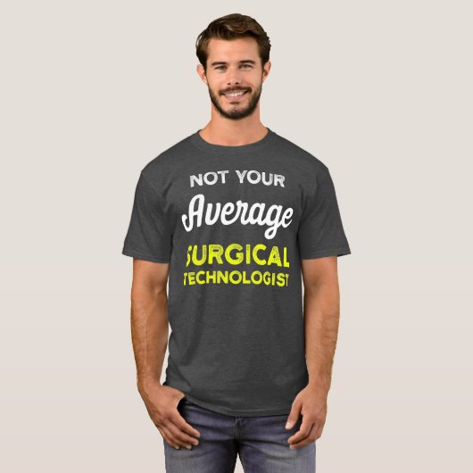 Chirurgische techniek gemiddelde scrubtechniek t-shirt (Voorkant volledig)