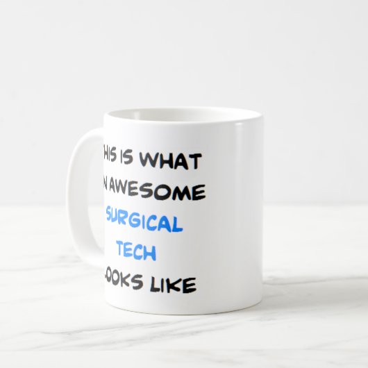 chirurgische techniek, geweldige koffiemok (Voorkant links)