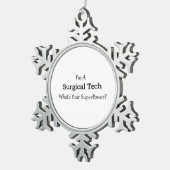 Chirurgische techniek tin sneeuwvlok ornament (Rechts)