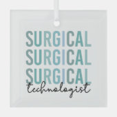 Chirurgische technische chirurgische chirurgische  glas ornament (Voorkant)