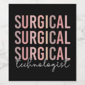 Chirurgische technische chirurgische chirurgische wijn etiket (Enkel label)