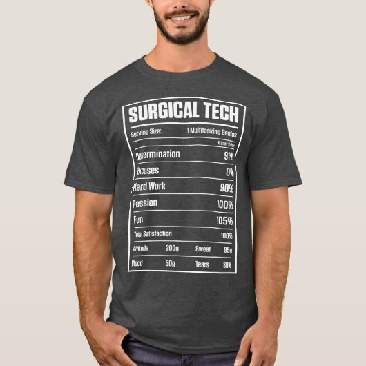Chirurgische technische hardwerkscrubtechnologie t-shirt (Voorkant)