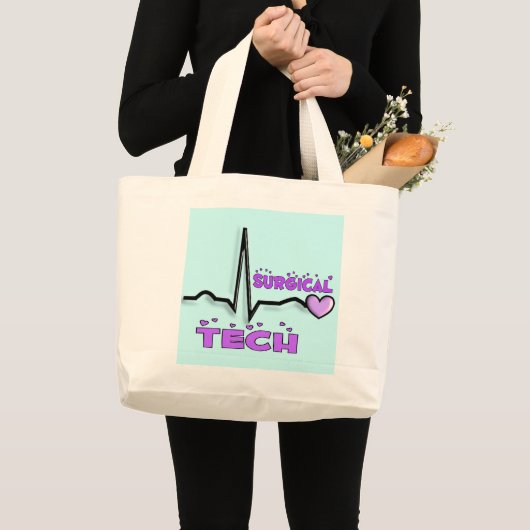 Chirurgische technische specificaties QRS-ontwerp Grote Tote Bag (Voorkant (product))