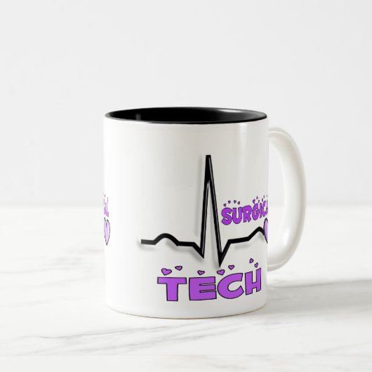 Chirurgische technische specificaties QRS-ontwerp Tweekleurige Koffiemok (Voorkant rechts)