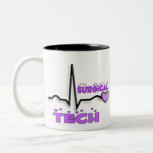 Chirurgische technische specificaties QRS-ontwerp Tweekleurige Koffiemok (Links)