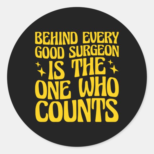 Chirurgische Technische Verpleegkundige Chirurgisc Ronde Sticker (Voorkant)