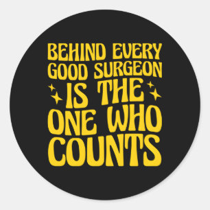 Chirurgische Technische Verpleegkundige Chirurgisc Ronde Sticker