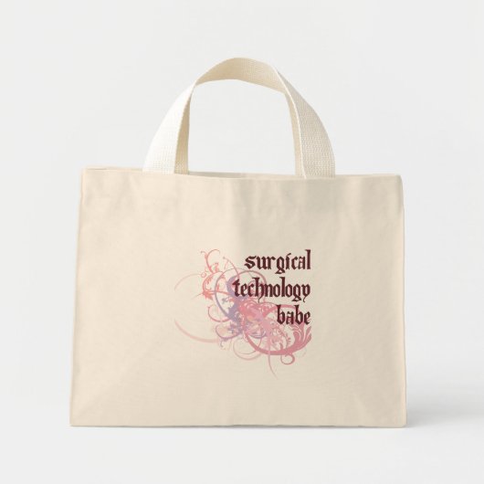 Chirurgische technologie Babe Mini Tote Bag (Voorkant)