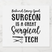 Chirurgische technologie | Chirurgische Technologi Bier Etiket (Enkel label)