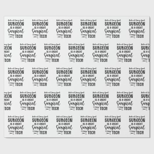 Chirurgische technologie | Chirurgische Technologi Cadeaupapier (Vlak)