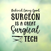 Chirurgische technologie | Chirurgische Technologi Raamsticker (Vel 3)