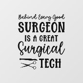 Chirurgische technologie | Chirurgische Technologi Raamsticker (Vel)