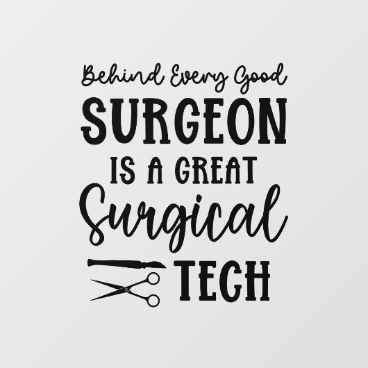 Chirurgische technologie | Chirurgische Technologi Raamsticker (Vel)
