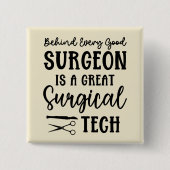 Chirurgische technologie | Chirurgische Technologi Vierkante Button 5,1 Cm (Voorkant)