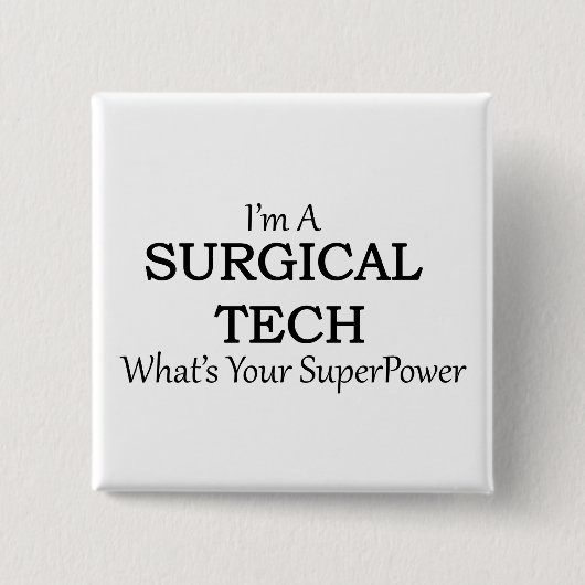 CHIRURGISCHE TECHNOLOGIE VIERKANTE BUTTON 5,1 CM (Voorkant)