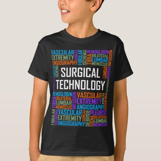 Chirurgische Technologie Woorden Gift Tech Technol T-shirt (Voorkant)