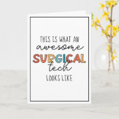 Chirurgische technologiste Funny Surgery OF Tech G Kaart (Gele Bloem)