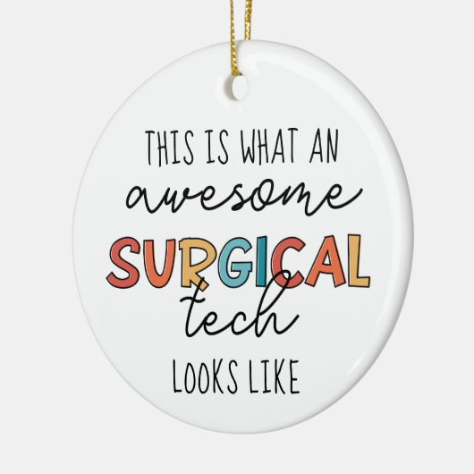 Chirurgische technologiste Funny Surgery OF Tech G Keramisch Ornament (Links)