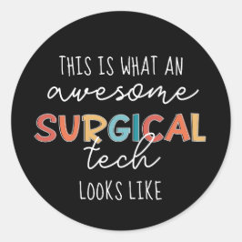 Chirurgische technologiste Funny Surgery OF Tech G Ronde Sticker