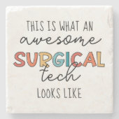 Chirurgische technologiste Funny Surgery OF Tech G Stenen Onderzetter (Voorkant)
