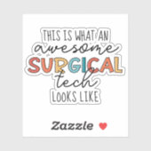 Chirurgische technologiste Funny Surgery OF Tech Sticker (Vel)