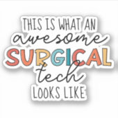 Chirurgische technologiste Funny Surgery OF Tech Sticker (Voorkant)