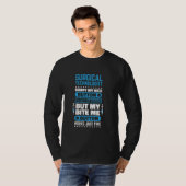 Chirurgische Technoloog Bite Me Button Werkt Chiru T-shirt (Voorkant volledig)