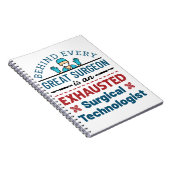 Chirurgische Technoloog chirurgische tech Funny Ge Notitieboek (Rechterzijde)