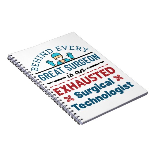 Chirurgische Technoloog chirurgische tech Funny Ge Notitieboek (Rechterzijde)