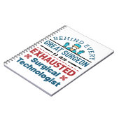 Chirurgische Technoloog chirurgische tech Funny Ge Notitieboek (Linkerzijde)