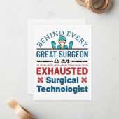 Chirurgische Technoloog chirurgische tech Funny Ge Notitiekaartje (Voorkant / Achterkant in situ)