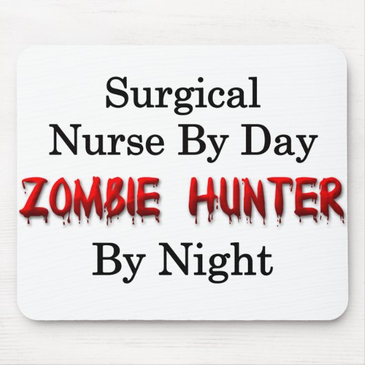 Chirurgische verpleegster Zombie Hunter Muismat (Voorkant)