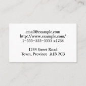  chirurgische Visitekaartje (Achterkant)