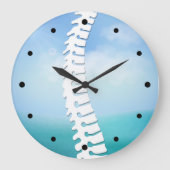 Chirurgische zijdelingse Logo wandklok (Voorkant)