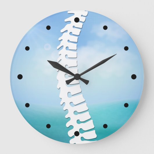 Chirurgische zijdelingse Logo wandklok (Voorkant)