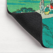 Chiryuu, Japan:  afdrukken van Ukiyo-e Woodblock Muismat (Hoek)