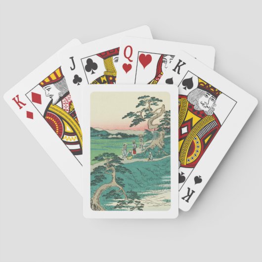 Chiryuu, Japan:  Woodblock Print Pokerkaarten (Achterkant)