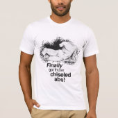 Chiseled Abs Marble Statue T-shirt (Voorkant)