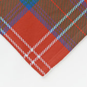Chisholm Ancient Clan Badge Tartan Pset Fleece Deken (Hoek)